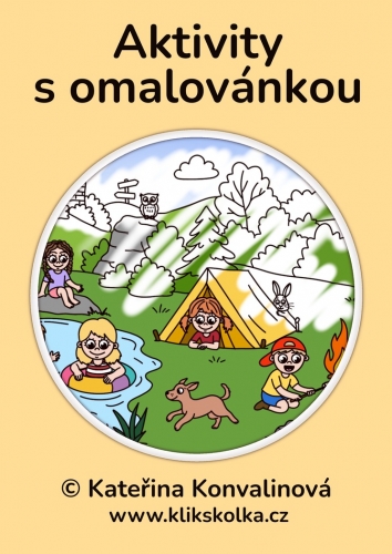Aktivity s omalovánkou - léto