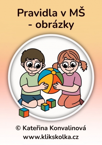 Pravidla v MŠ - obrázky