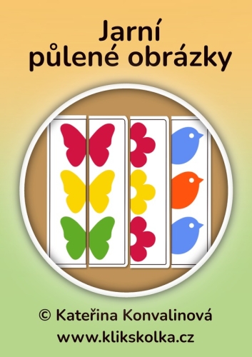 Jarní půlené obrázky