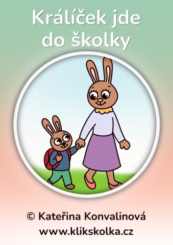 Králíček jde do školky - obrázkové karty